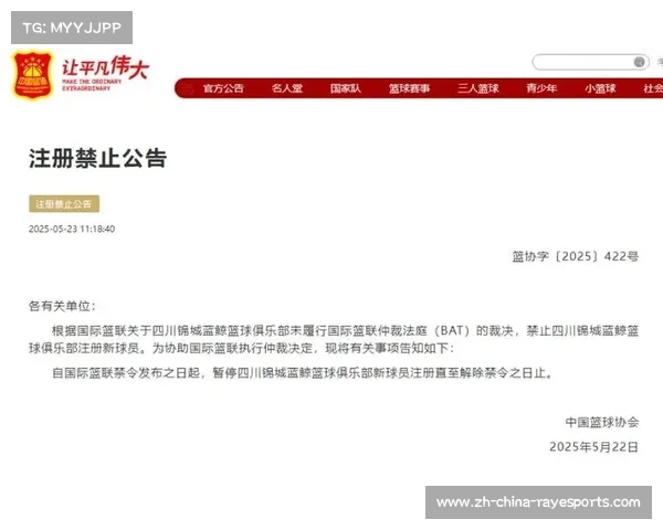 四川男篮FIBA注册禁令解除成功 新球员注册资格全面恢复 四川男篮FIBA注册禁令解除成功 新球员注册资格全面恢复